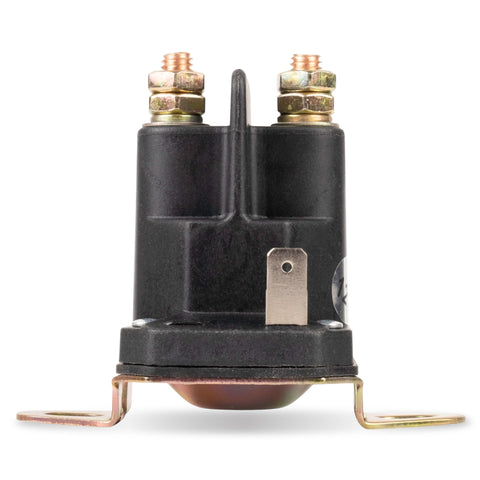 BlueStars 435-700 starter solenoid with three terminals for reliable mower starts.