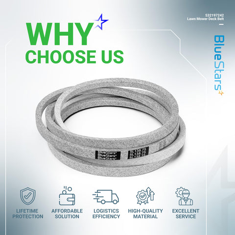 BlueStars 532197242 belt material shows durability and long life.