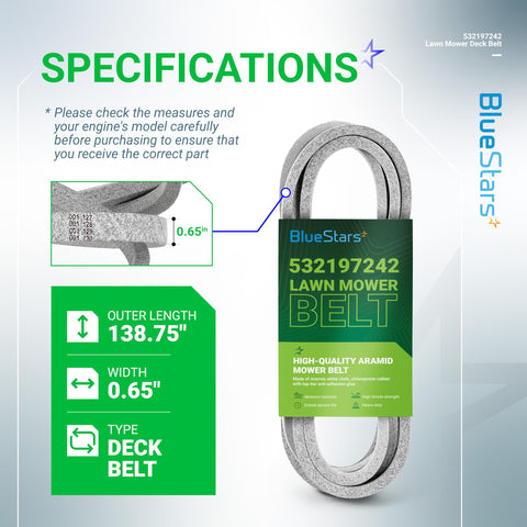 BlueStars 532197242 belt white wrap protects the material during use.