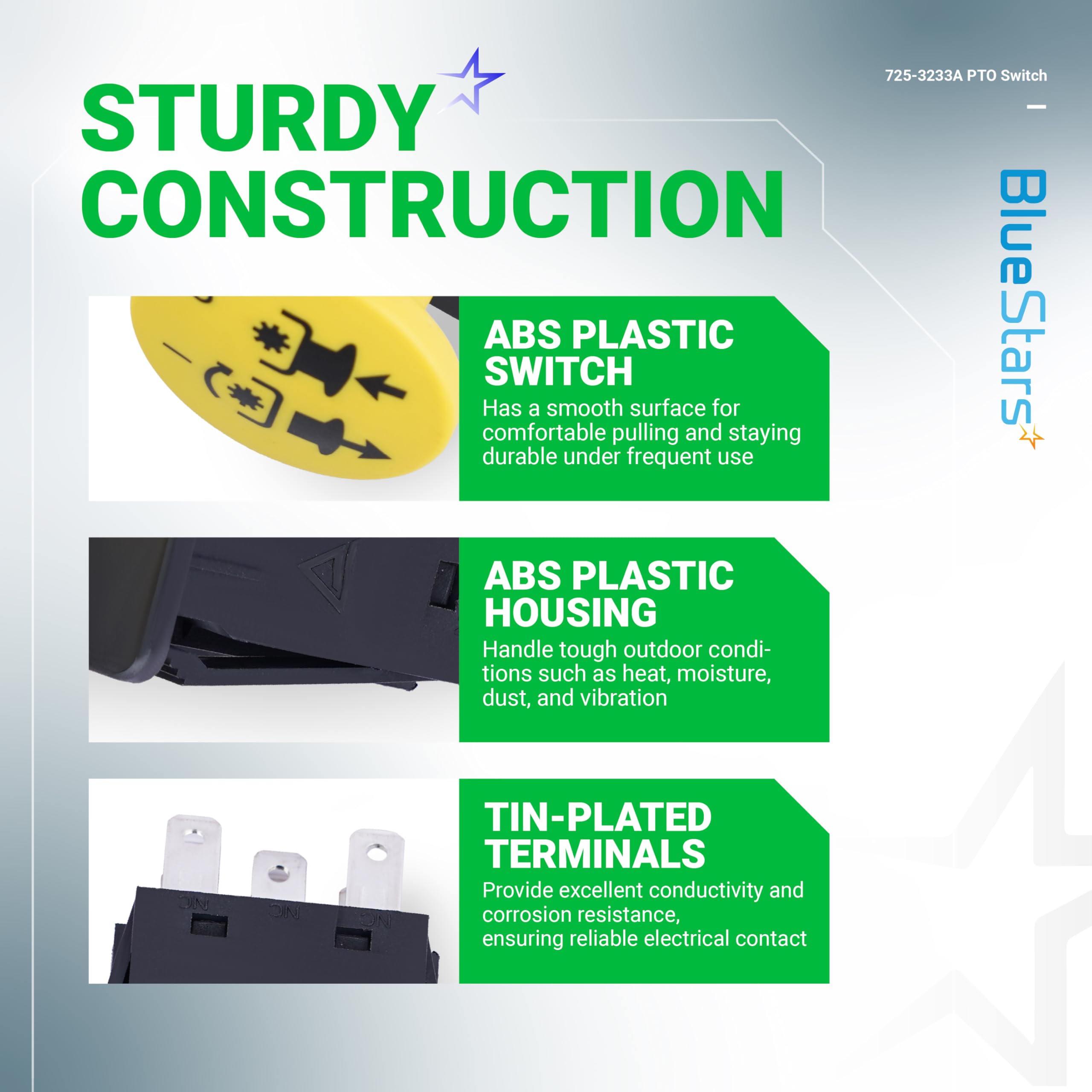 BlueStars 725-3233A compatibility chart image showing broad model support