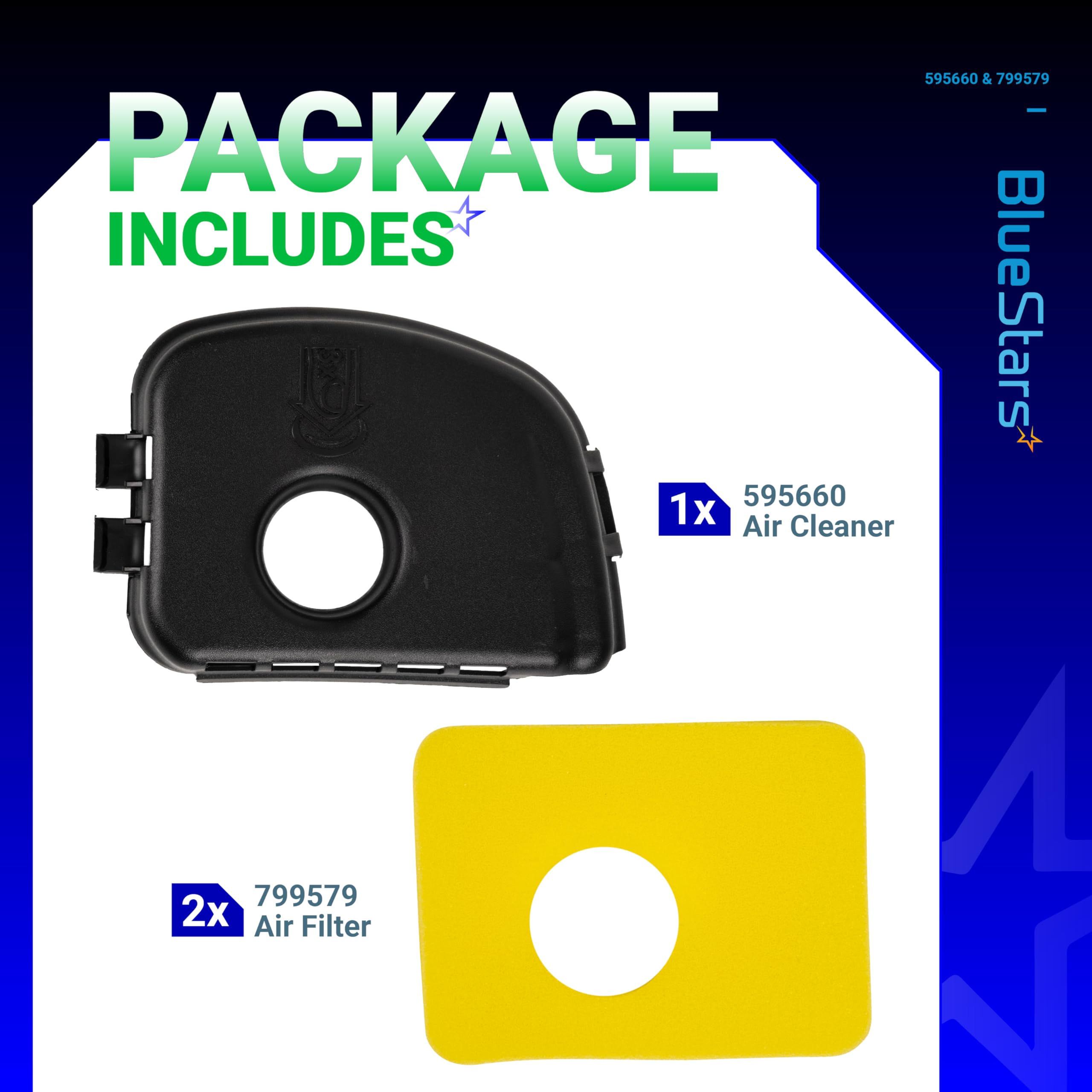 BlueStars 799579 foam filter demonstrates premium replacement for clean airflow.