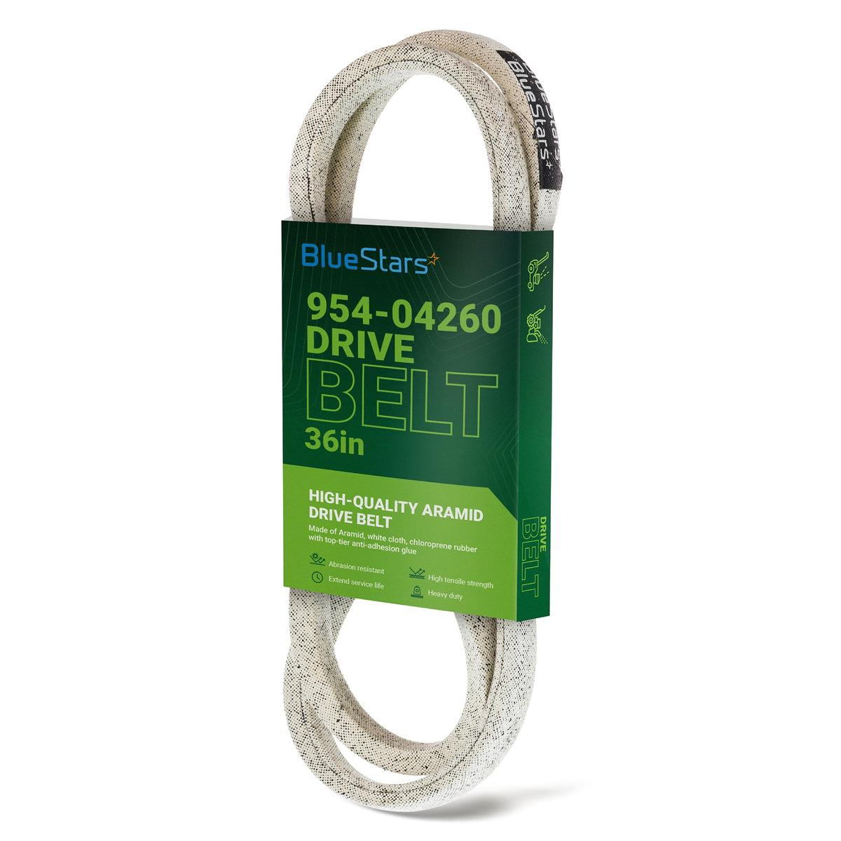 BlueStars 954-04260 drive belt packaging image for easy replacement