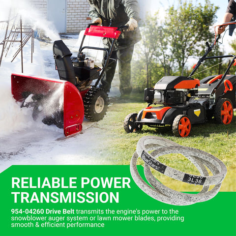 BlueStars 954-04260 drive belt showing wide compatibility with many models