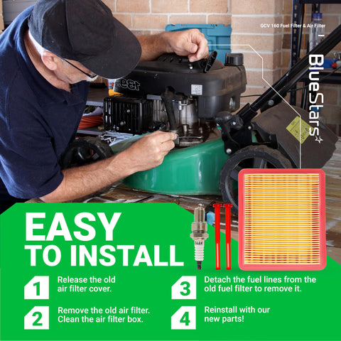 BlueStars ABS frame protects the air filter from wear.