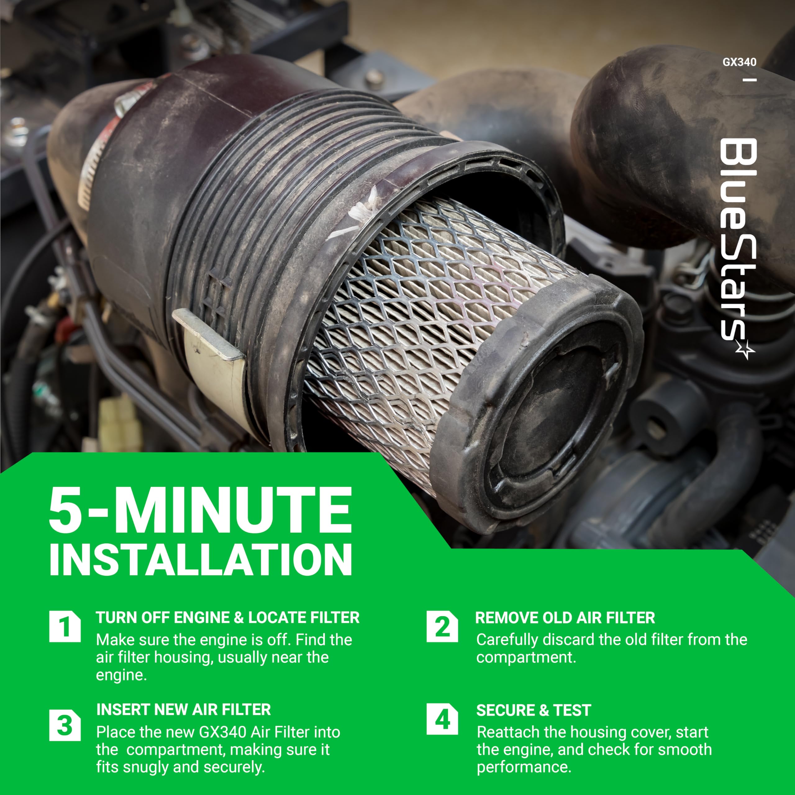 BlueStars durable components resist wear and corrosion in outdoor use