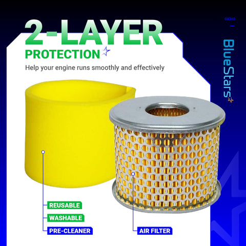 BlueStars AFZE30 pre-cleaners pack for improved filtration before the filter