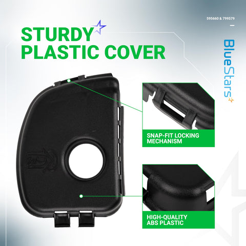 BlueStars air cleaner cover closeup highlights durable plastic for outdoor use.