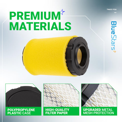 BlueStars air filter compatible with John Deere models for replacement