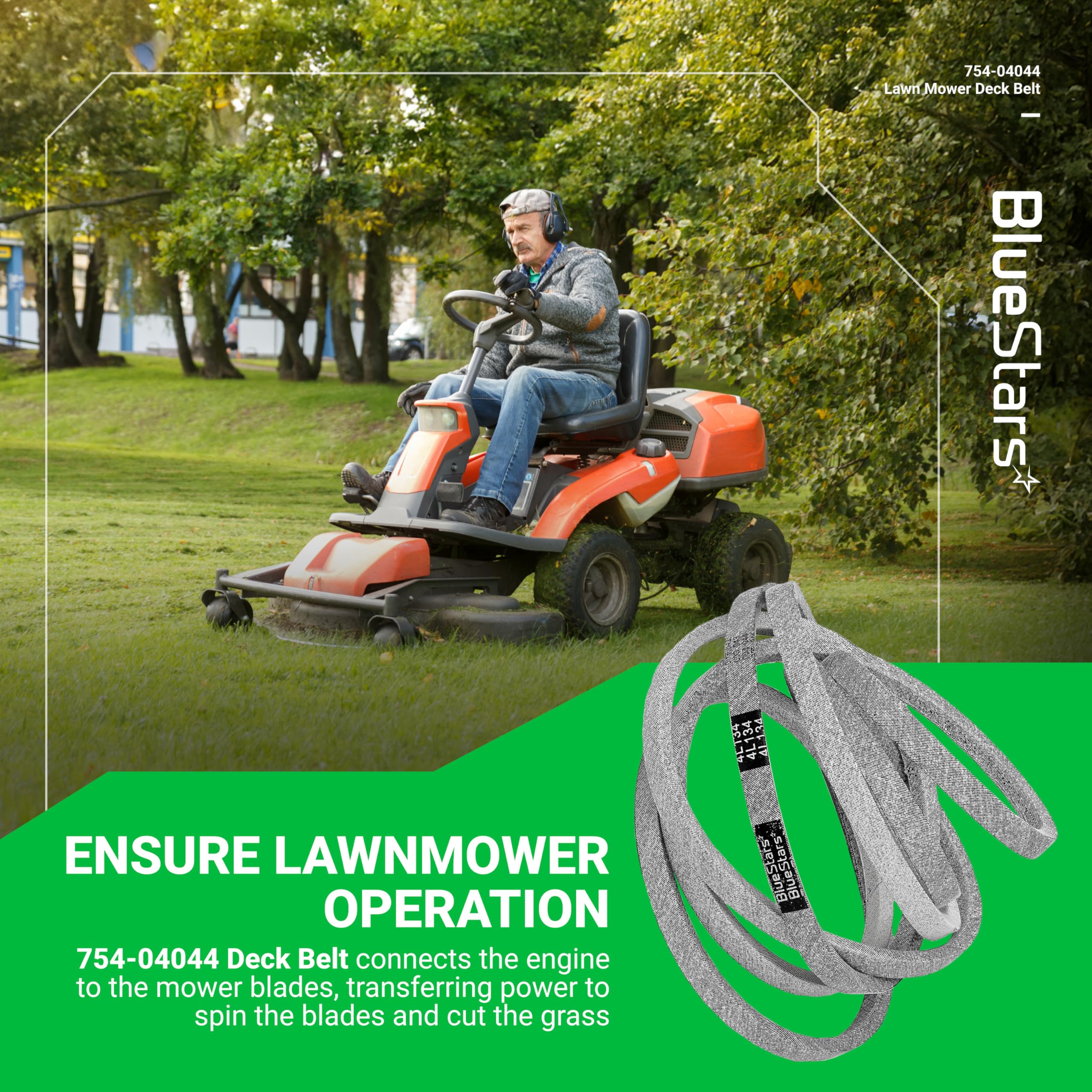 BlueStars aramid cord belt close-up highlighting durability for long service life