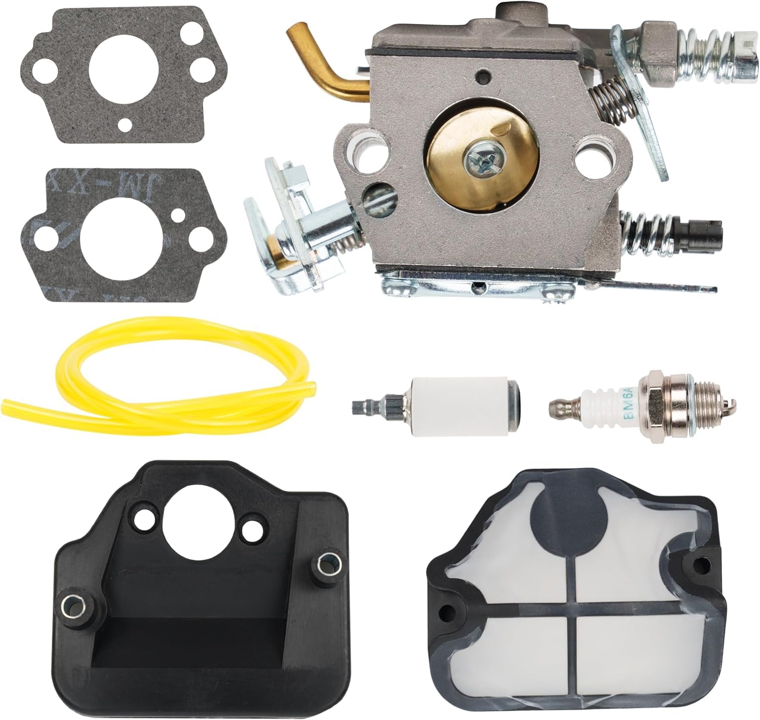 BlueStars carburetor close-up reveals durable aluminum construction for longevity