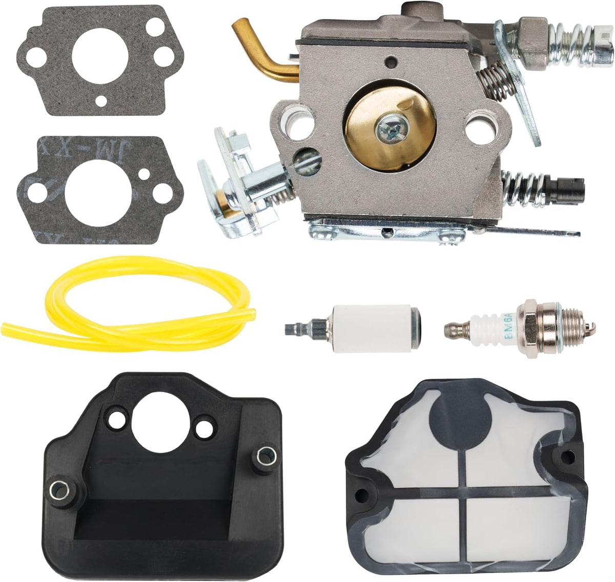 BlueStars carburetor close-up reveals durable aluminum construction for longevity