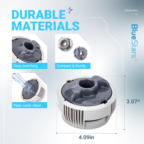 BlueStars chlorine dispenser connected to Lay-Z-Spa connector for simple maintenance