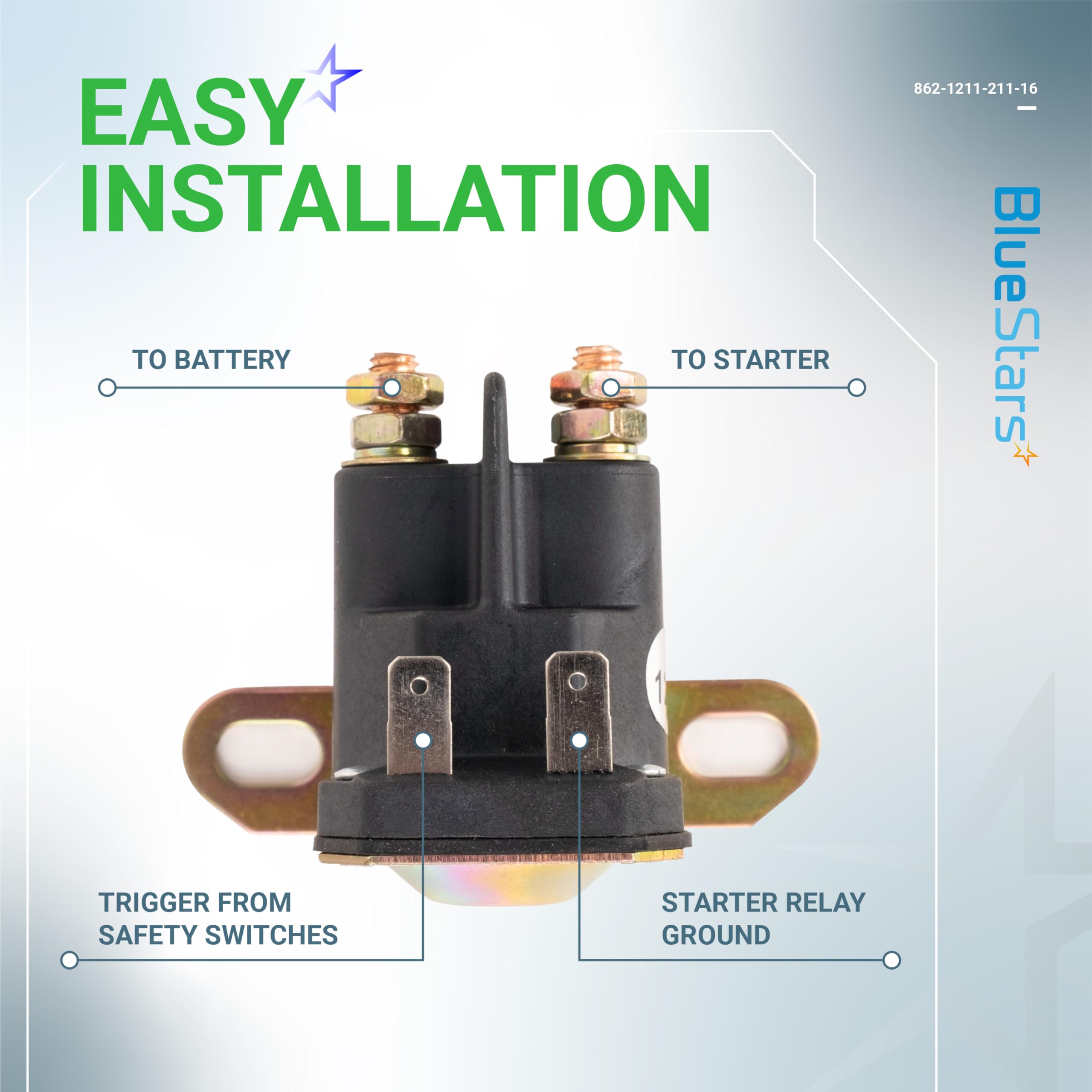 BlueStars copper windings and ABS housing deliver strong magnetic field and durability.