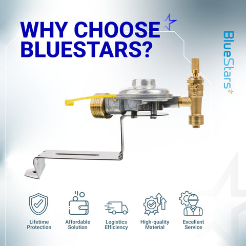 BlueStars CSA-certified safety valve regulator for Weber grills