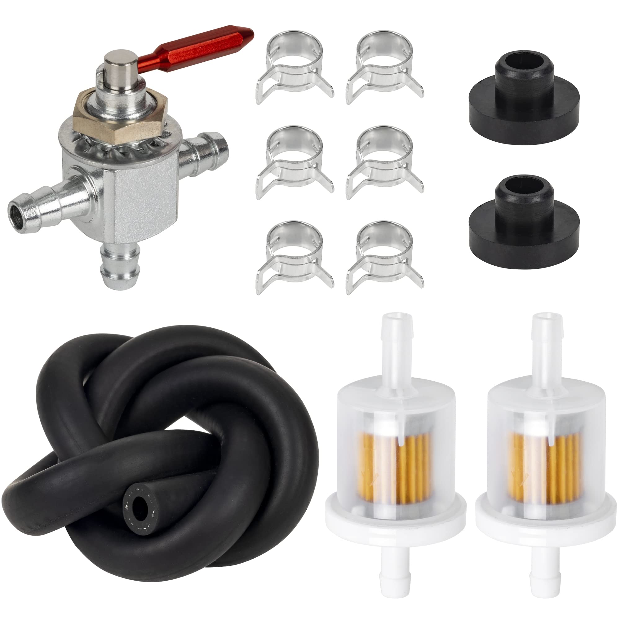 BlueStars cut-off valve for Scag with two-way flow reduces leaks.