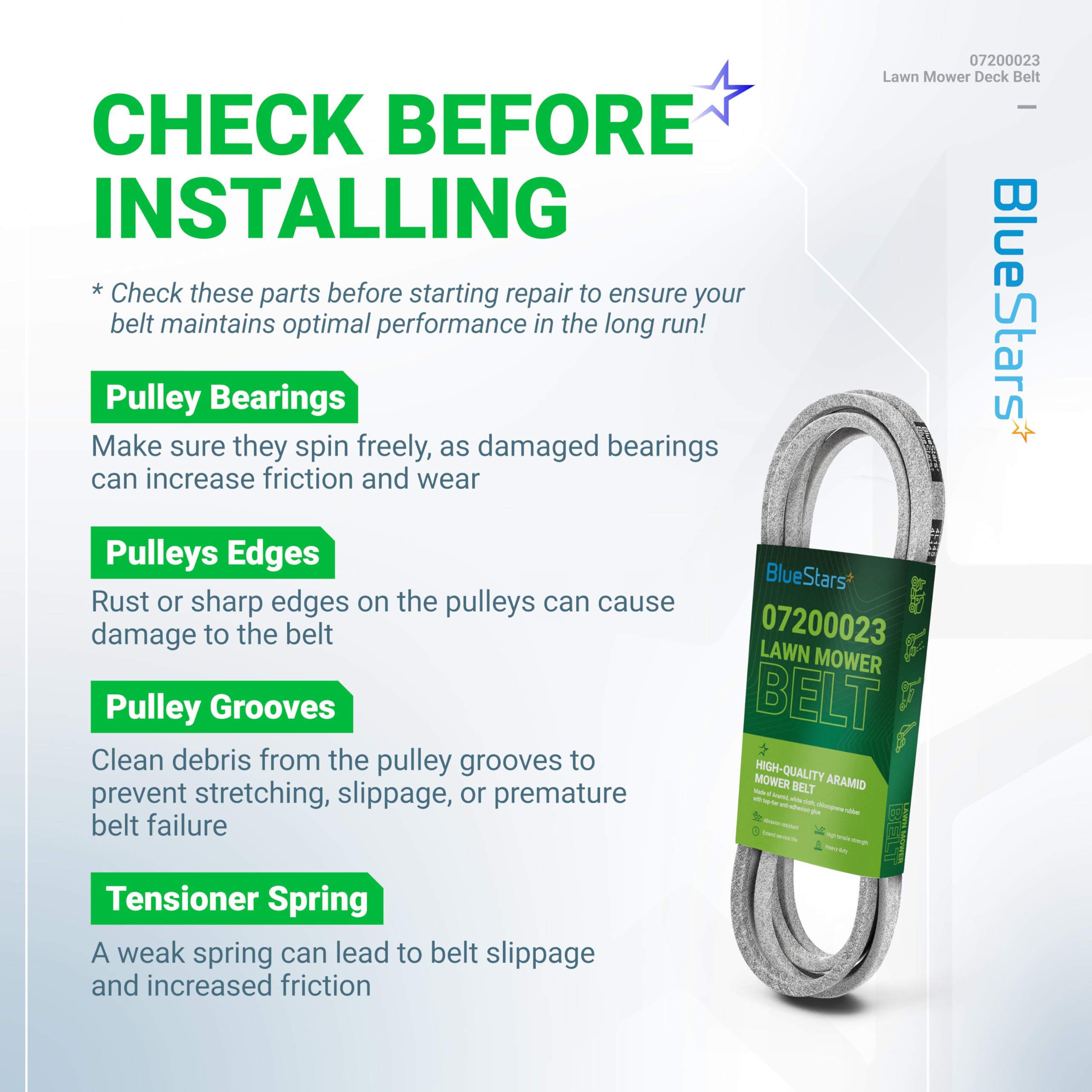 BlueStars easy installation with standard routing and tension release.