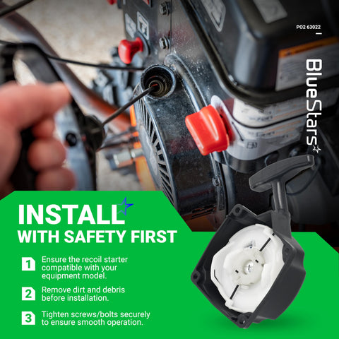 BlueStars durable recoil supports smooth engine starts