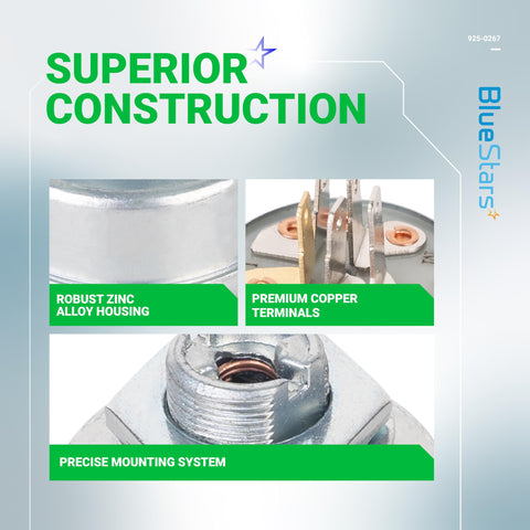 BlueStars zinc alloy housing provides durable protection against wear.