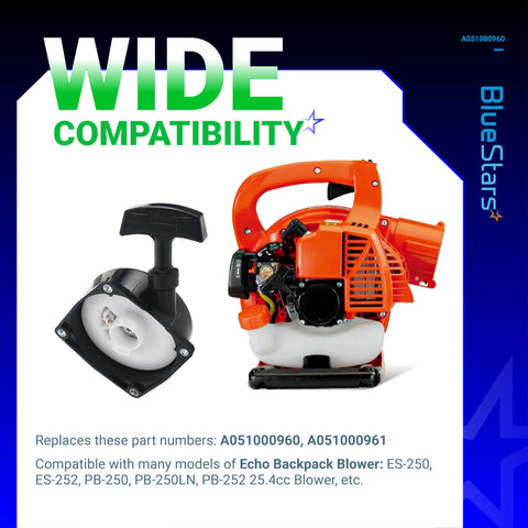 BlueStars Echo ES252 compatibility recoil starter for ES-252 blowers
