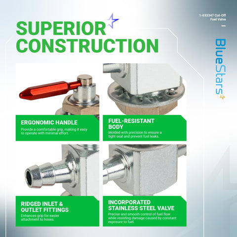 BlueStars fuel line and grommet kit simplifies installation and fit.