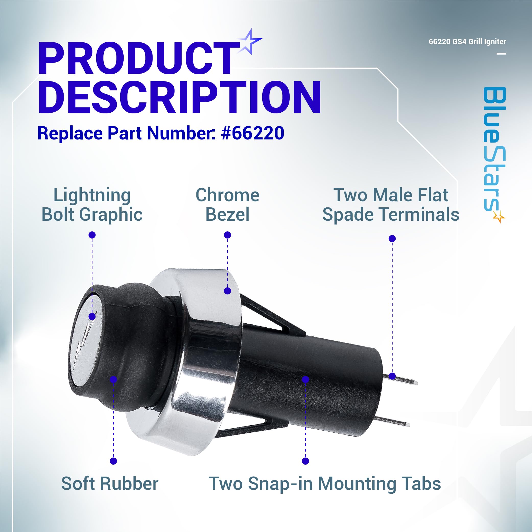 BlueStars 66220 ignition spark captured for reliable lighting