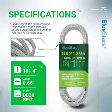 BlueStars GX21395 aramid cord closeup showing durable construction for long life