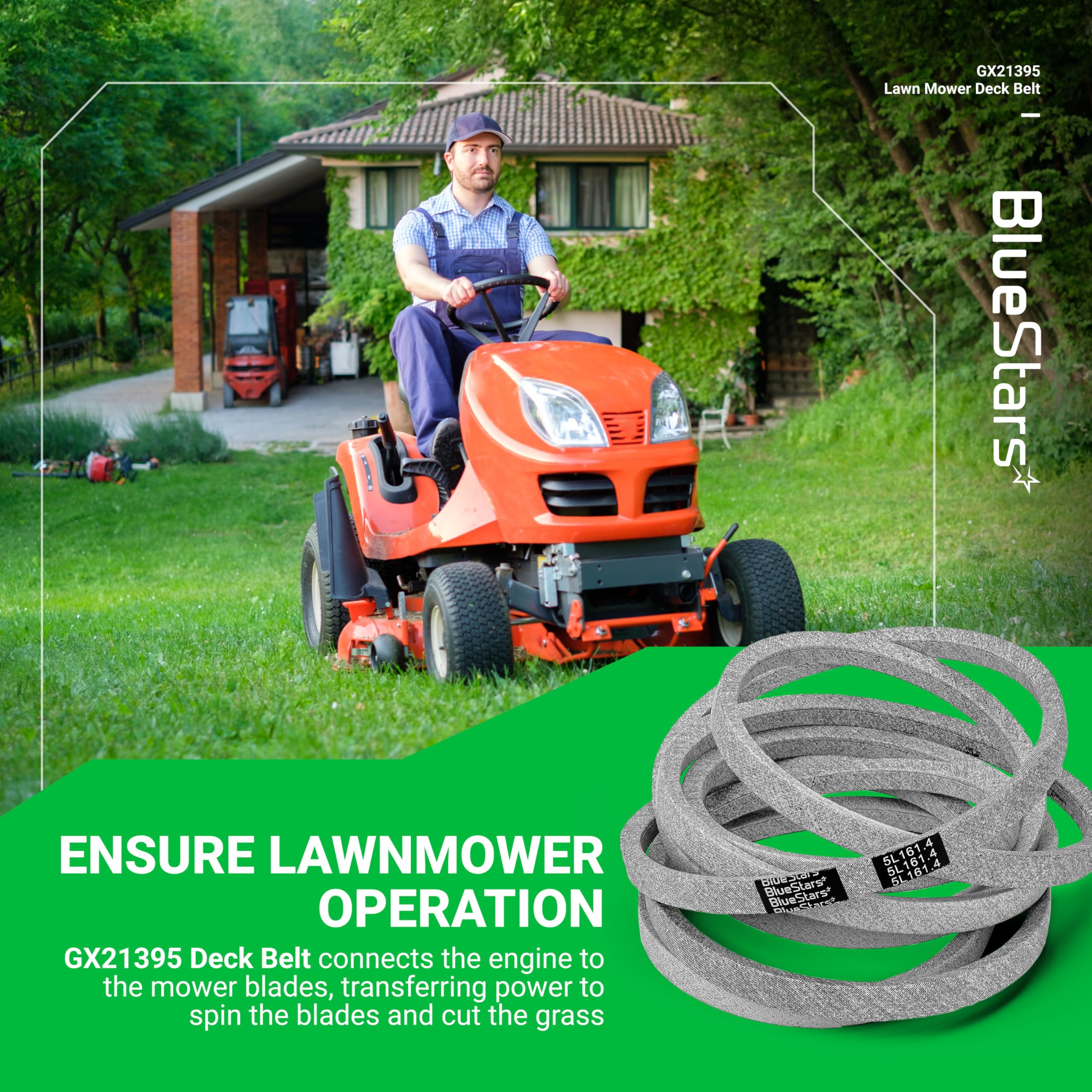 BlueStars GX21395 compatibility with Deere 54 inch models for easy parts matching