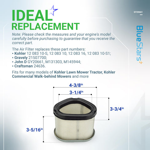 BlueStars GY20661 oil filter metal housing resists corrosion over time