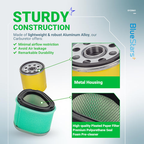 BlueStars GY20661 spark plug delivers reliable ignition for mowers