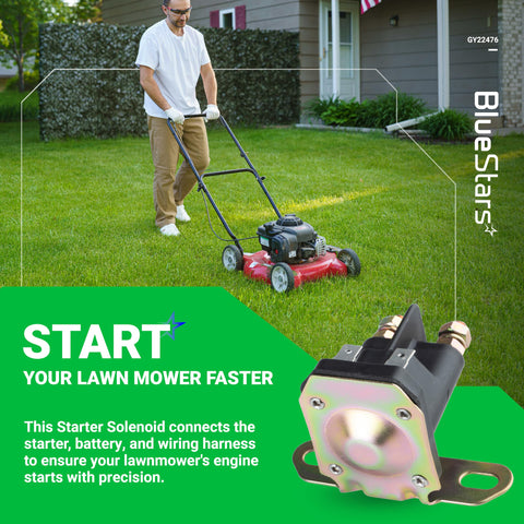 BlueStars wiring route for GY22476 starter solenoid installation