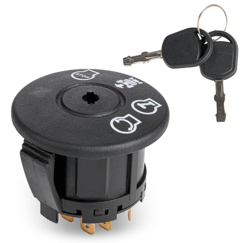 BlueStars 532193350 ignition switch front view, durable ABS housing for reliable starts.