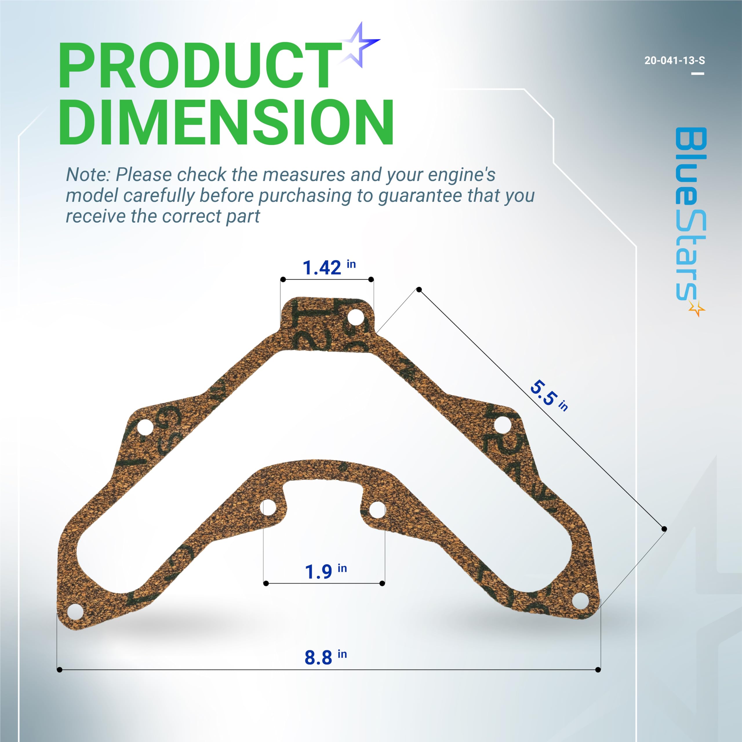 Gasket compatible with Kohler Courage SV480-SV530 engines, durable oil seal.