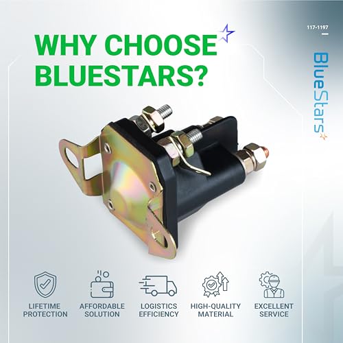 BlueStars lawn mower startup solenoid in action highlighting reliable engagement