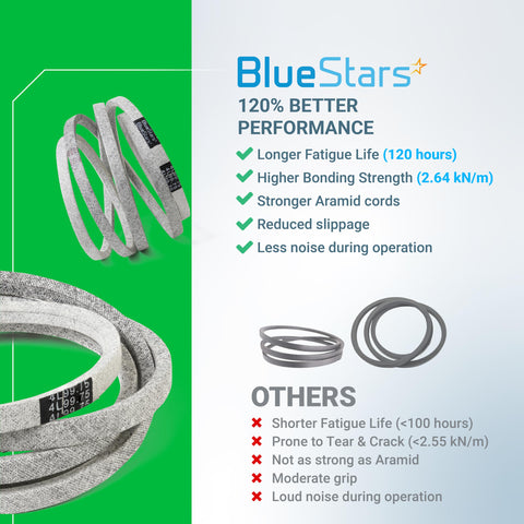 BlueStars lifetime protection badge illustrated for long-term reliability.