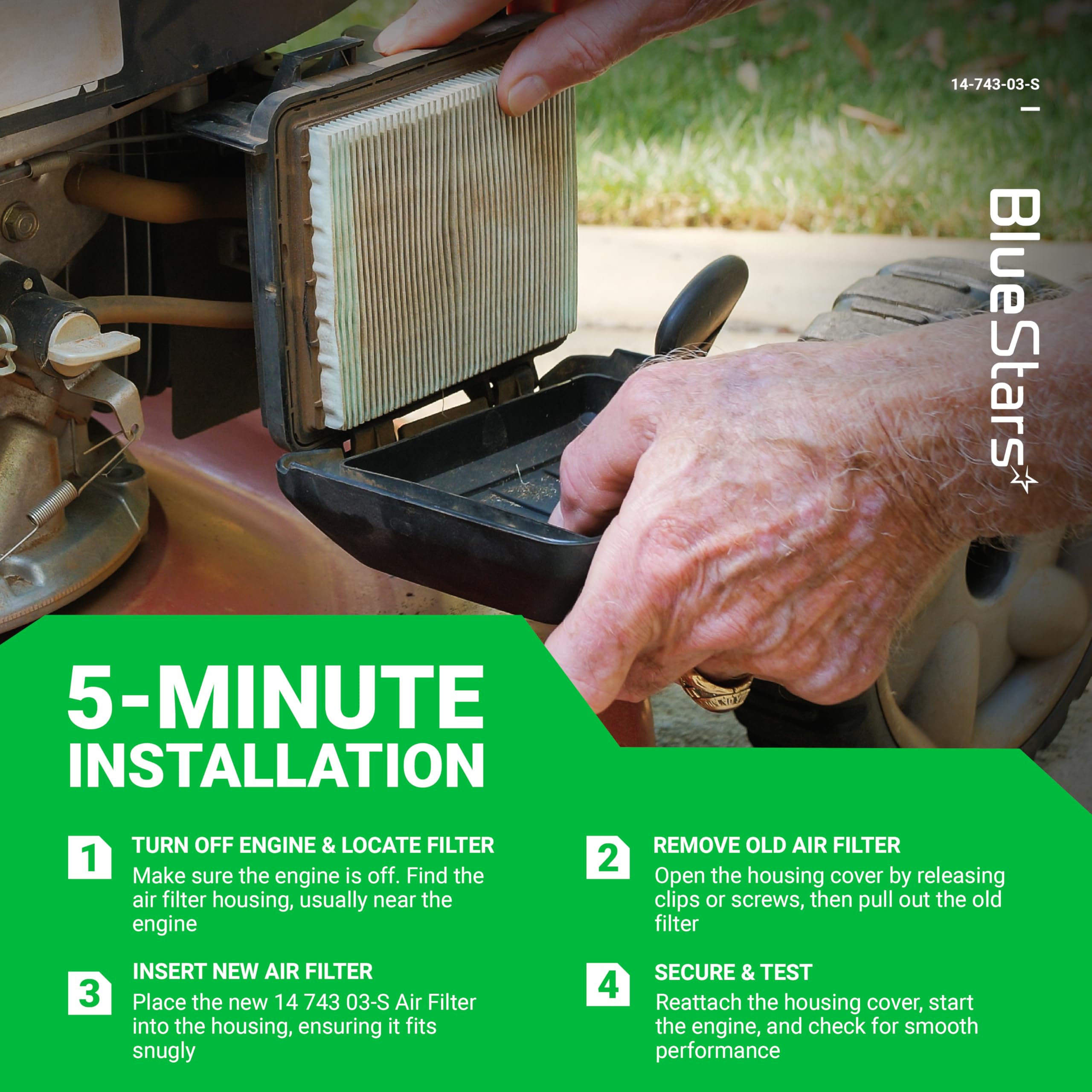 BlueStars lifetime-protection-badge offers worry-free coverage for defects.