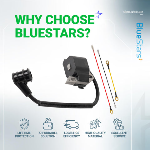 BlueStars lifetime protection badge communicates ongoing coverage against defects.