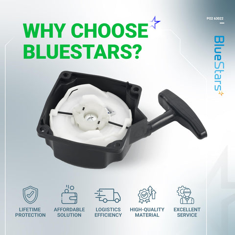 BlueStars lifetime protection badge for defects