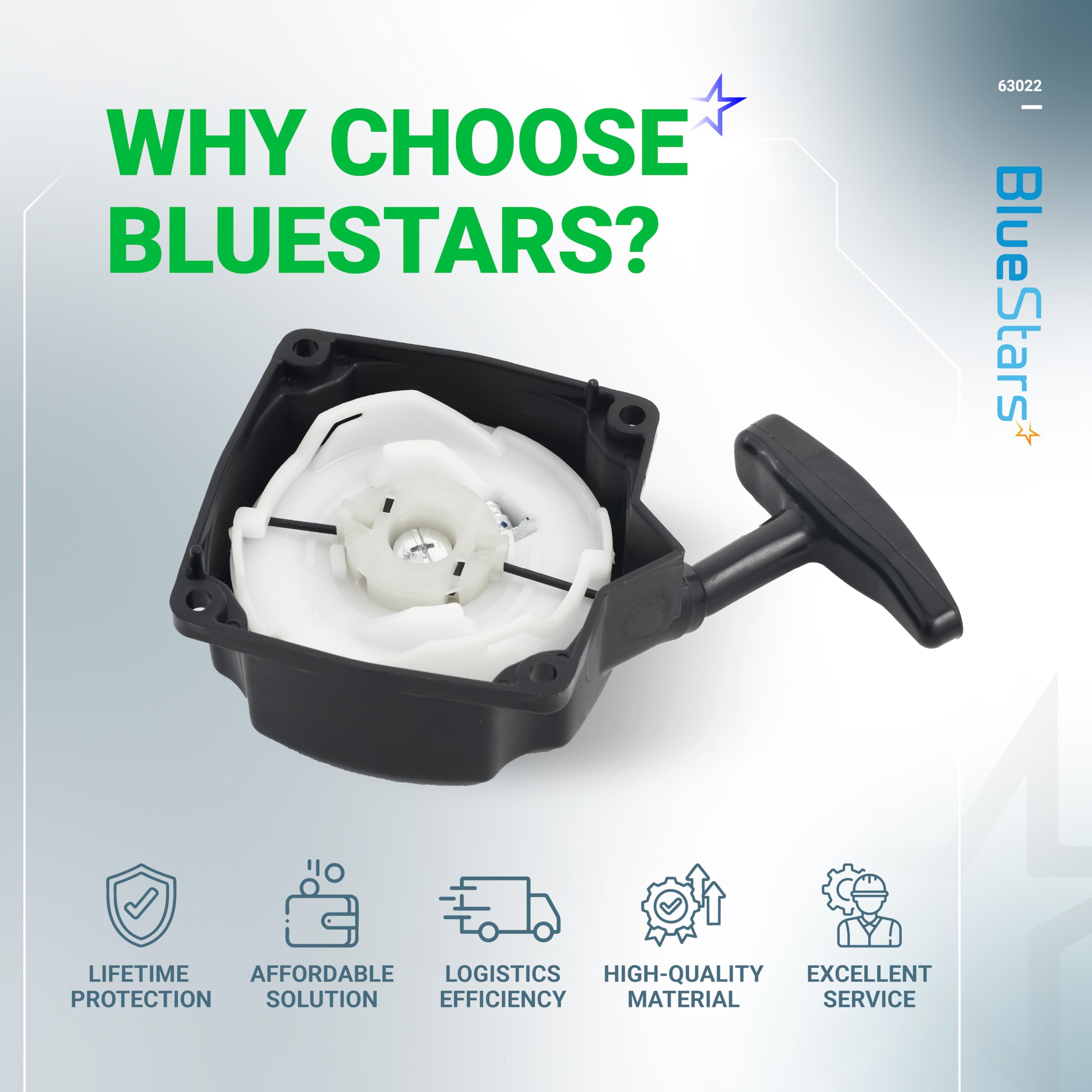 BlueStars lifetime protection for dependable replacement
