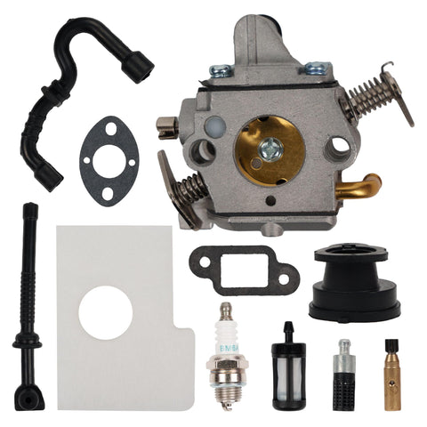 BlueStars MS170 carburetor front view for reliable engine starts