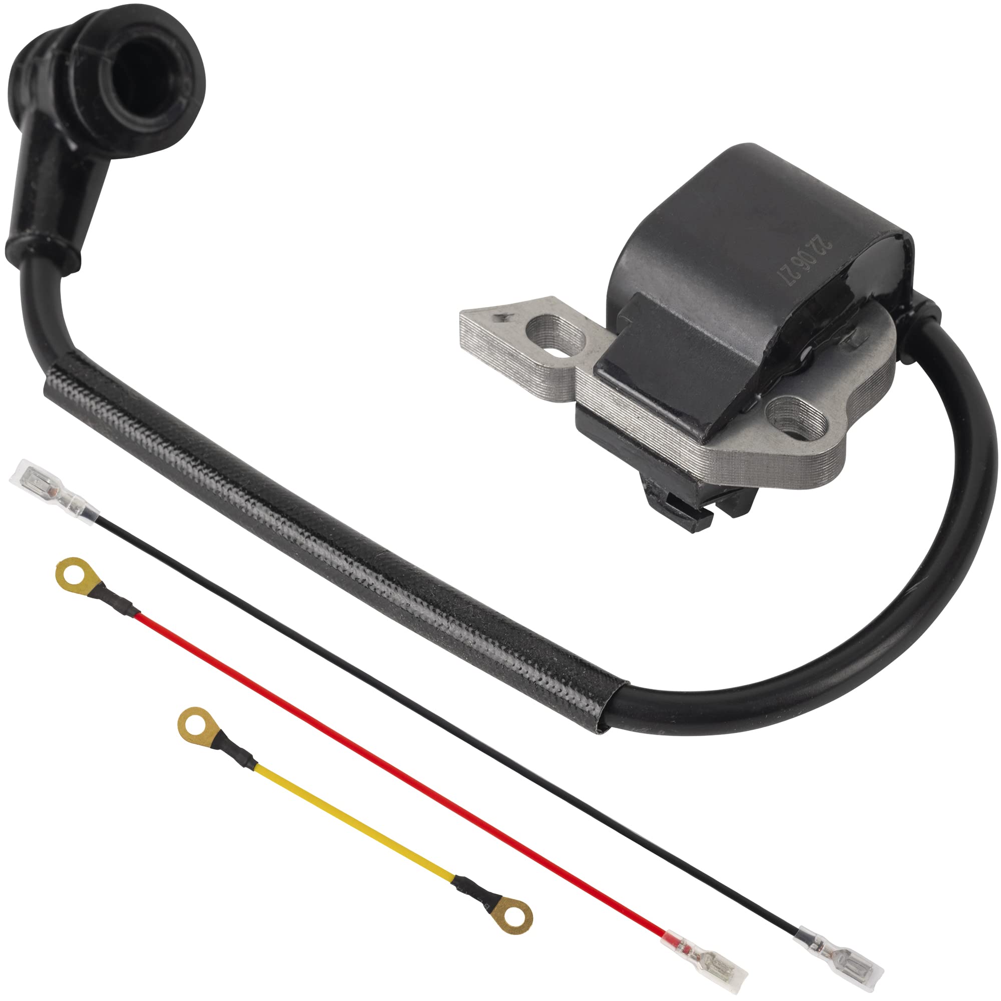 BlueStars MS250 ignition coil package shows durable build for reliable starts.