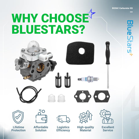 BlueStars packaging contents include all essential parts for quick replacement.