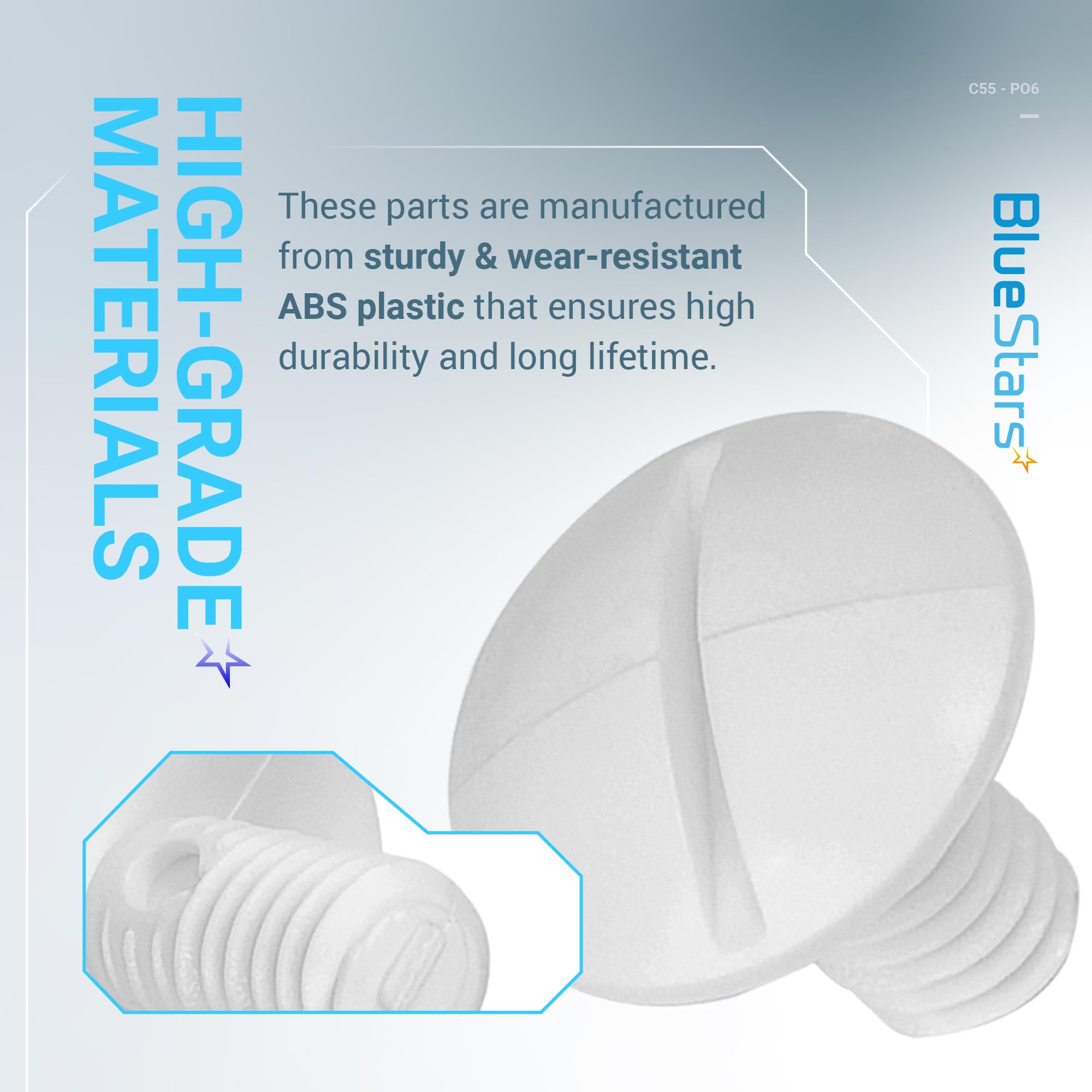 BlueStars Polaris 180/280 compatible part keeps wheel rotation steady.