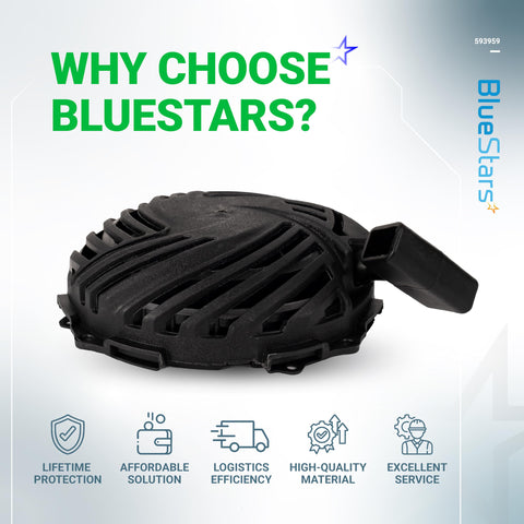 BlueStars compatibility-dimensions image illustrates 50x183mm starter size and 5.5mm mounting holes