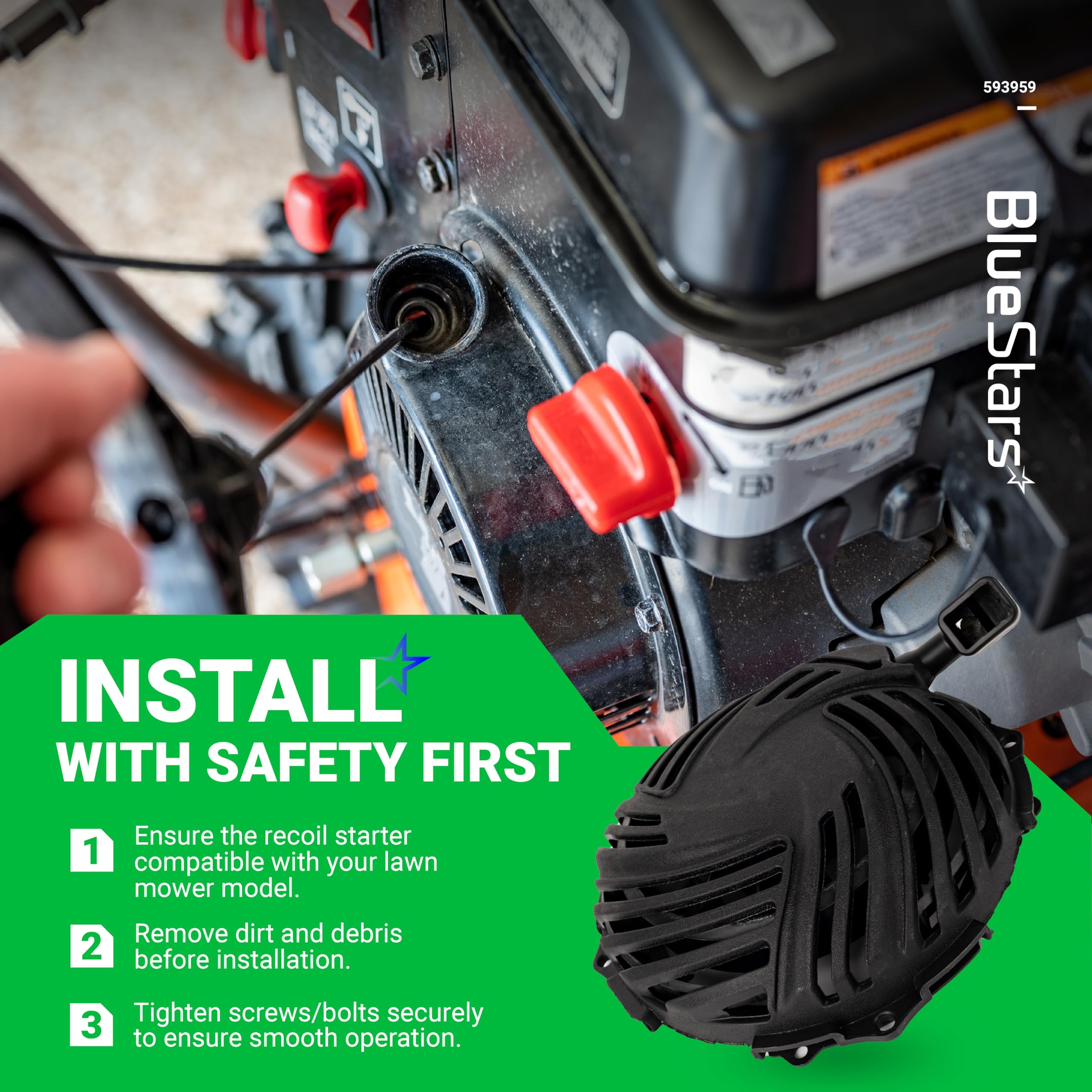 BlueStars fast-start action demonstrates quick engine ignition potential
