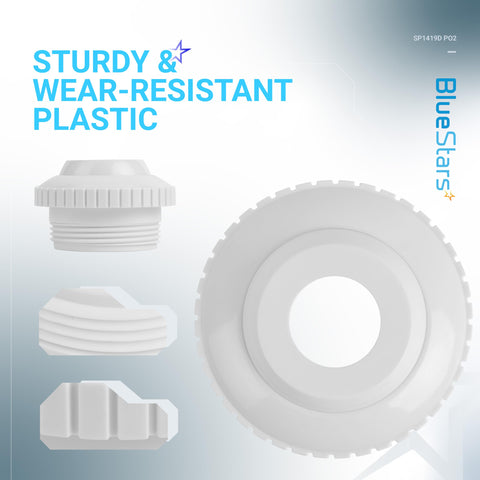 BlueStars SP1419D 1-1/2 inch MIP thread fits standard pool returns.