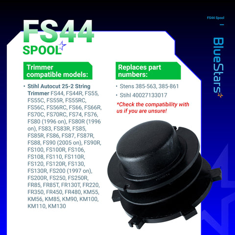 BlueStars spool cap cover protects the spool from grass and debris.