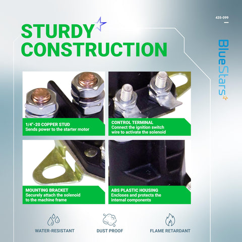 BlueStars solenoid bay installation image shows fast, tool-free mounting