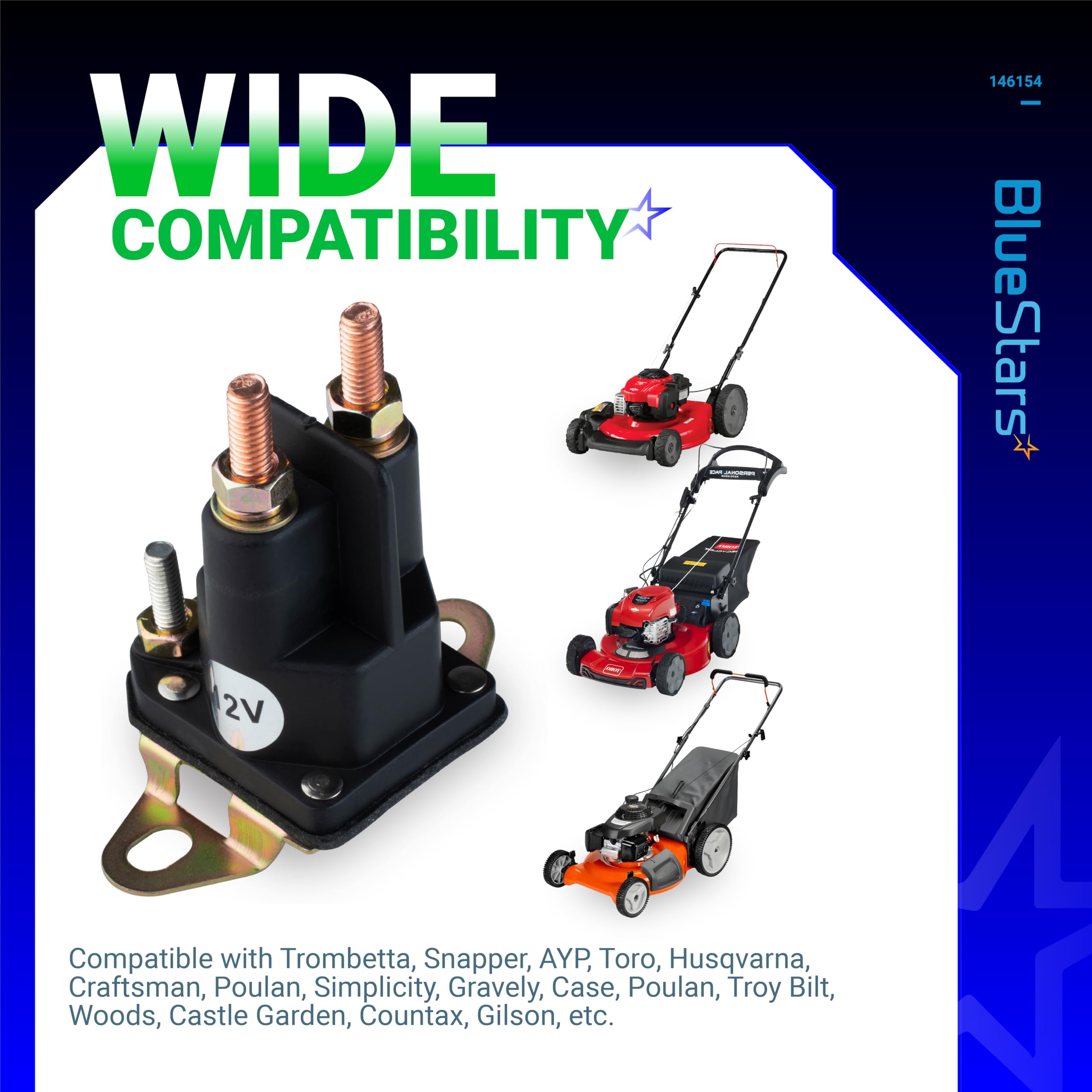 BlueStars solenoid contacts and coil area emphasize robust performance