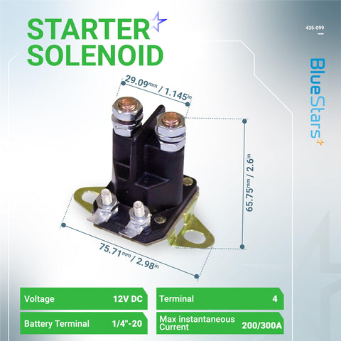 BlueStars solenoid side view demonstrates compact profile for easy installation