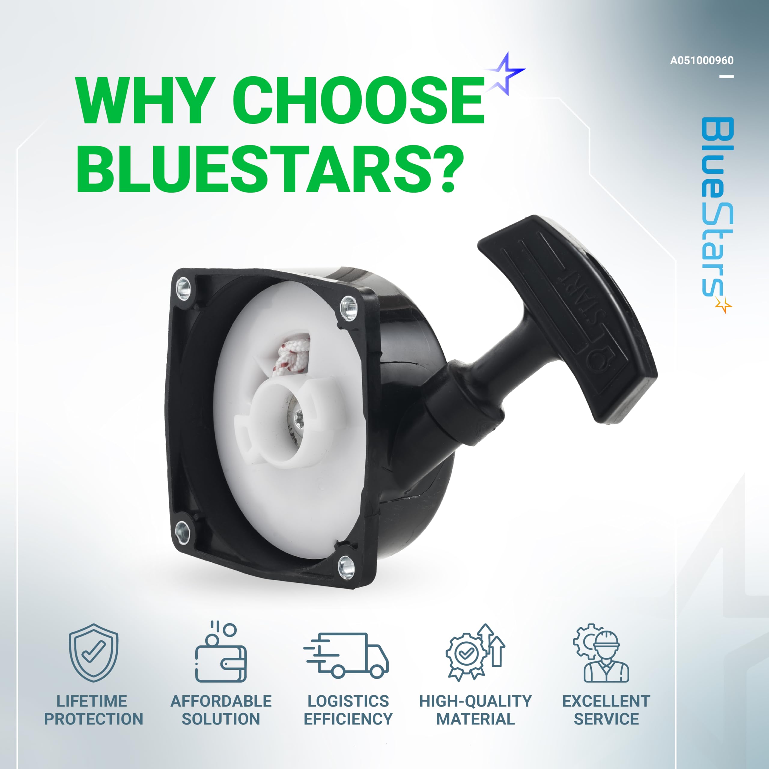 BlueStars tested for stability and durability in Echo compatible starters